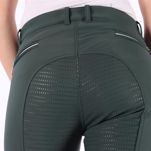 Paardrijbroek QUUR QCardie Softshell Full Grip Donkergroen