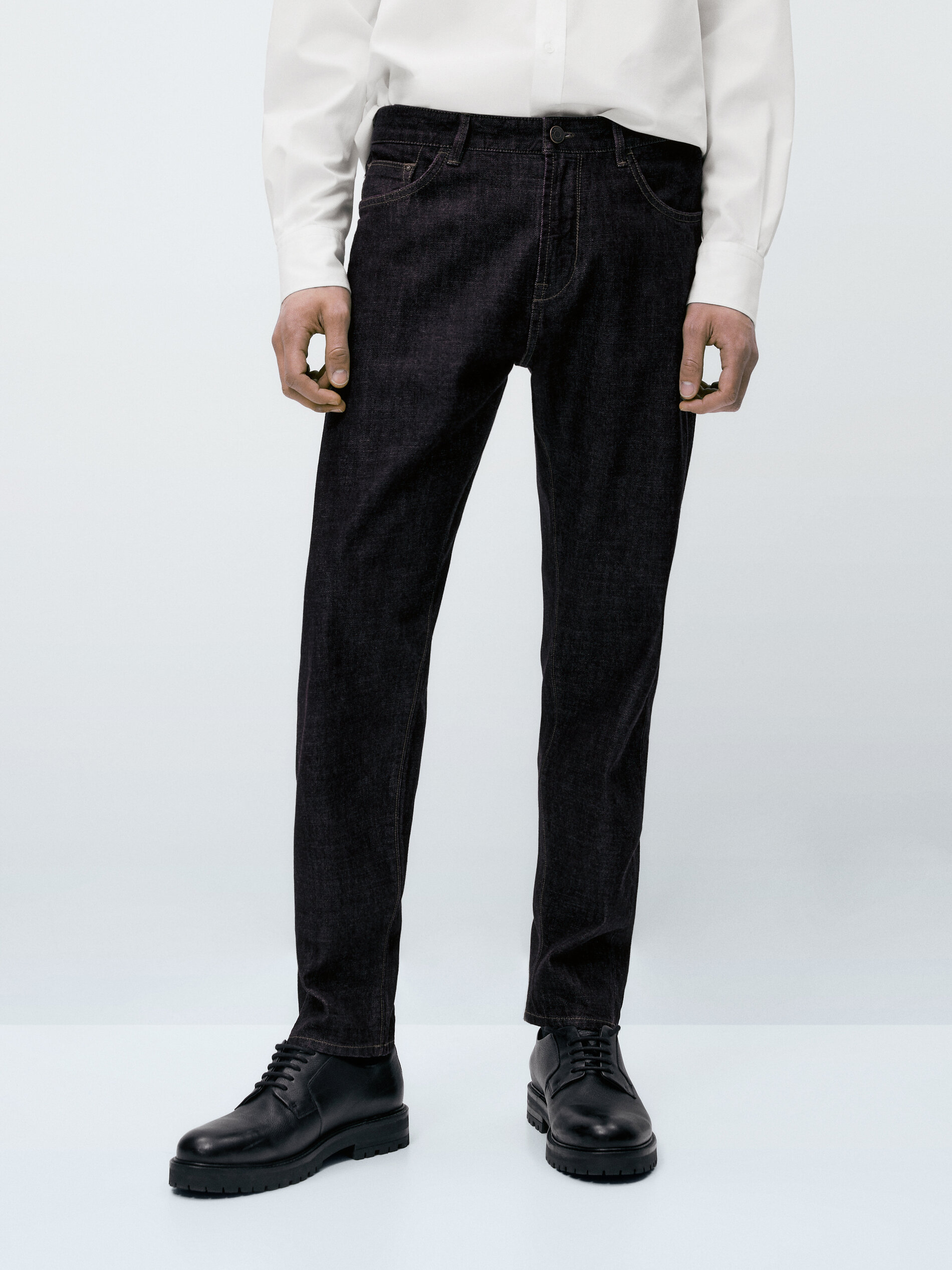 Calça vaquero com ourela - INDIGO