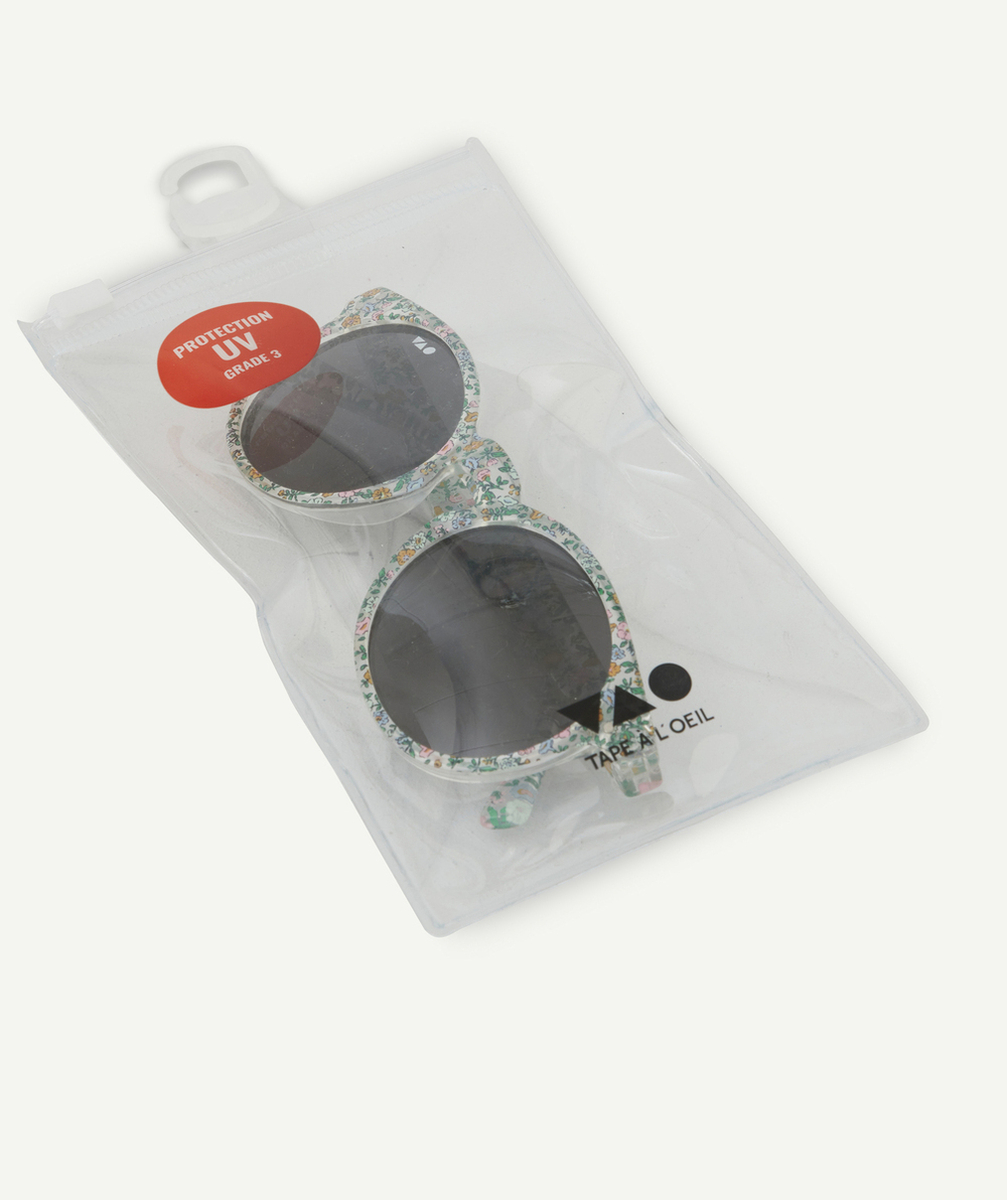 lunettes de soleil fille imprimés fleurs
