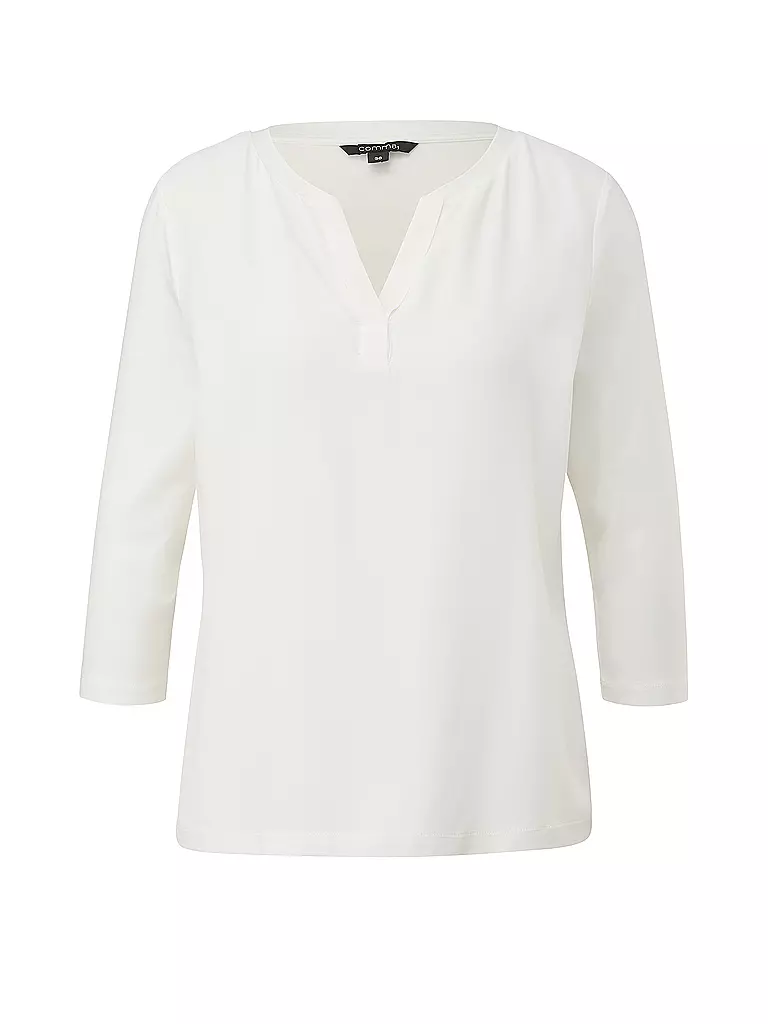 COMMA Langarmshirt  weiss