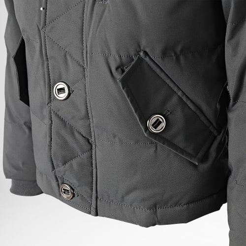 Parka Capuche Fourrure Enfant FD898 Gris