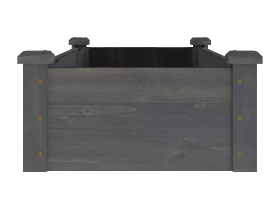 Jardinière bac lit surélevé bois marron 120 x 45 x 25 cm 02_0039833