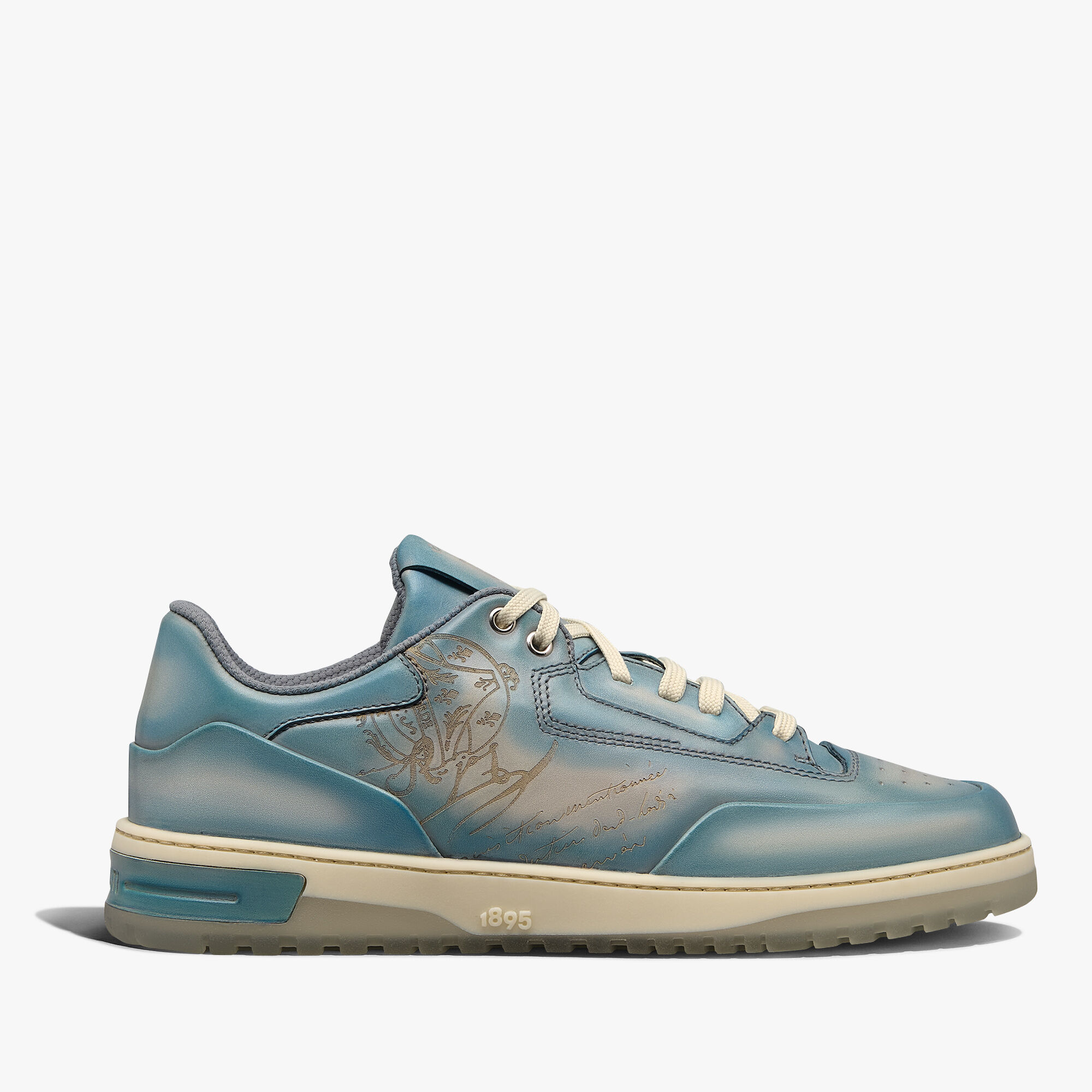 Sneaker Playoff En Cuir Scritto