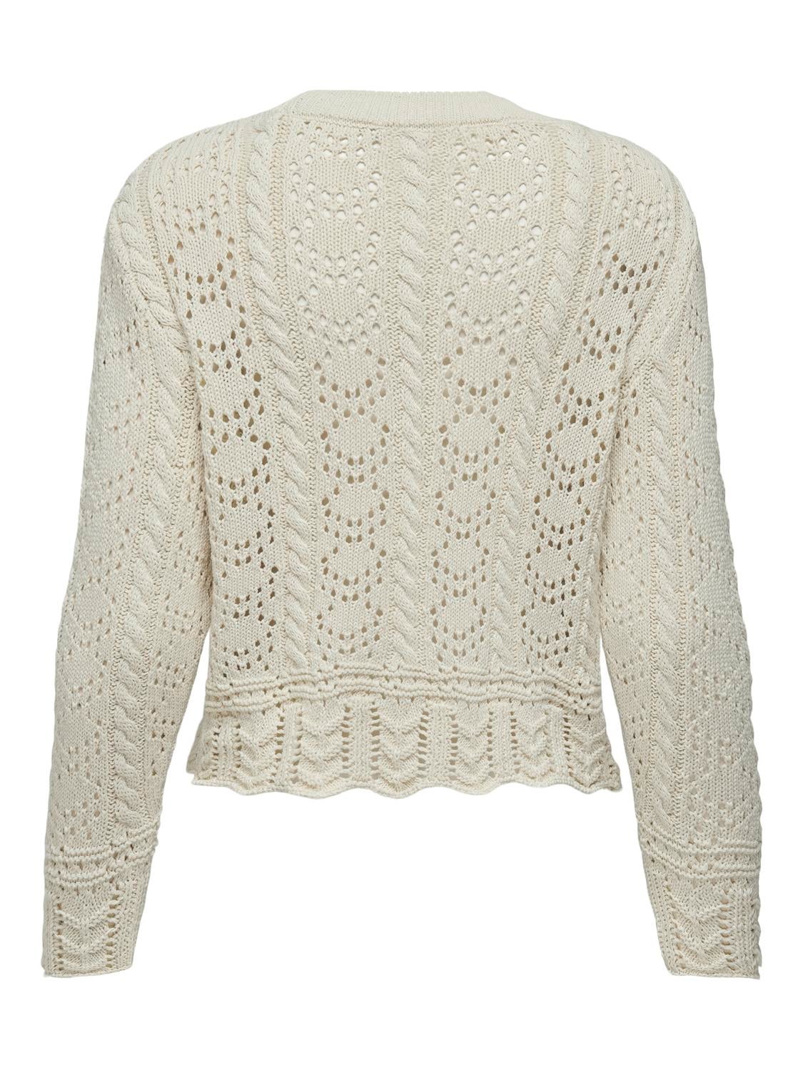 ONLCANDY Strickpullover Ecru