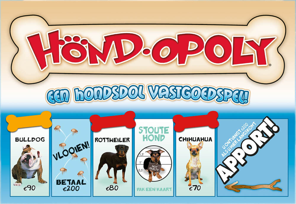 Late For The Sky Hond  Opoly - Bordspel - Blauw