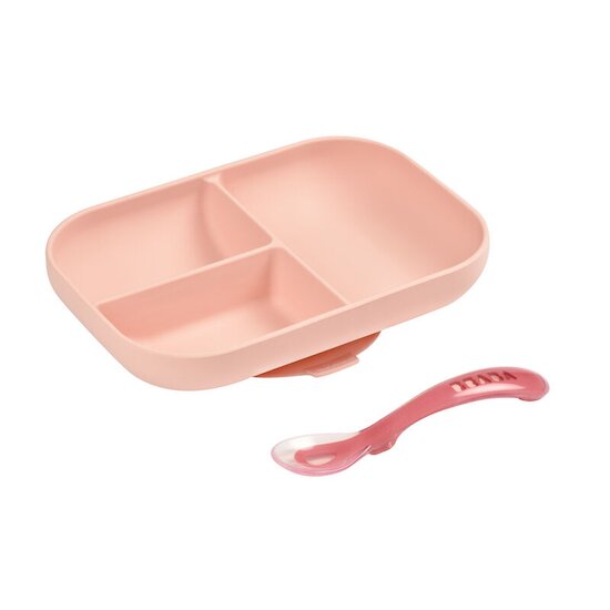 Set repas silicone    Rose        de               Béaba