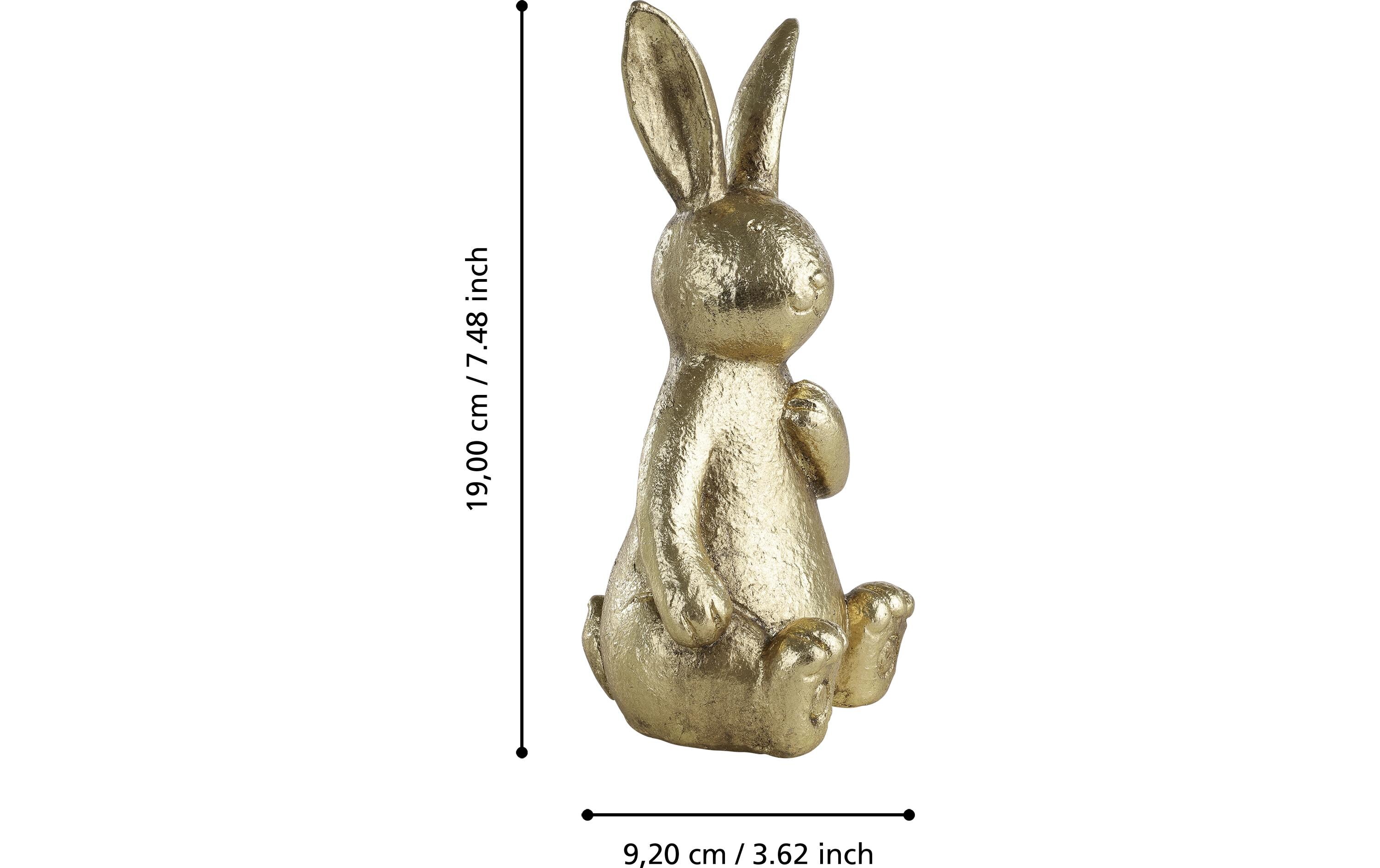 Hase Chilandy 19 cm, GoldHasenfigur