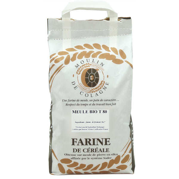 Farine de blé bise à la meule T80 bio