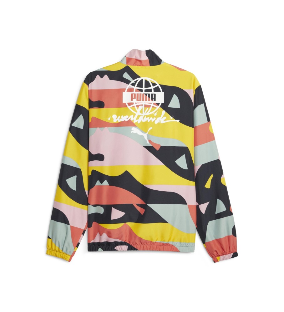 Jaqueta Puma SWxP Worldwide, Multicolorida