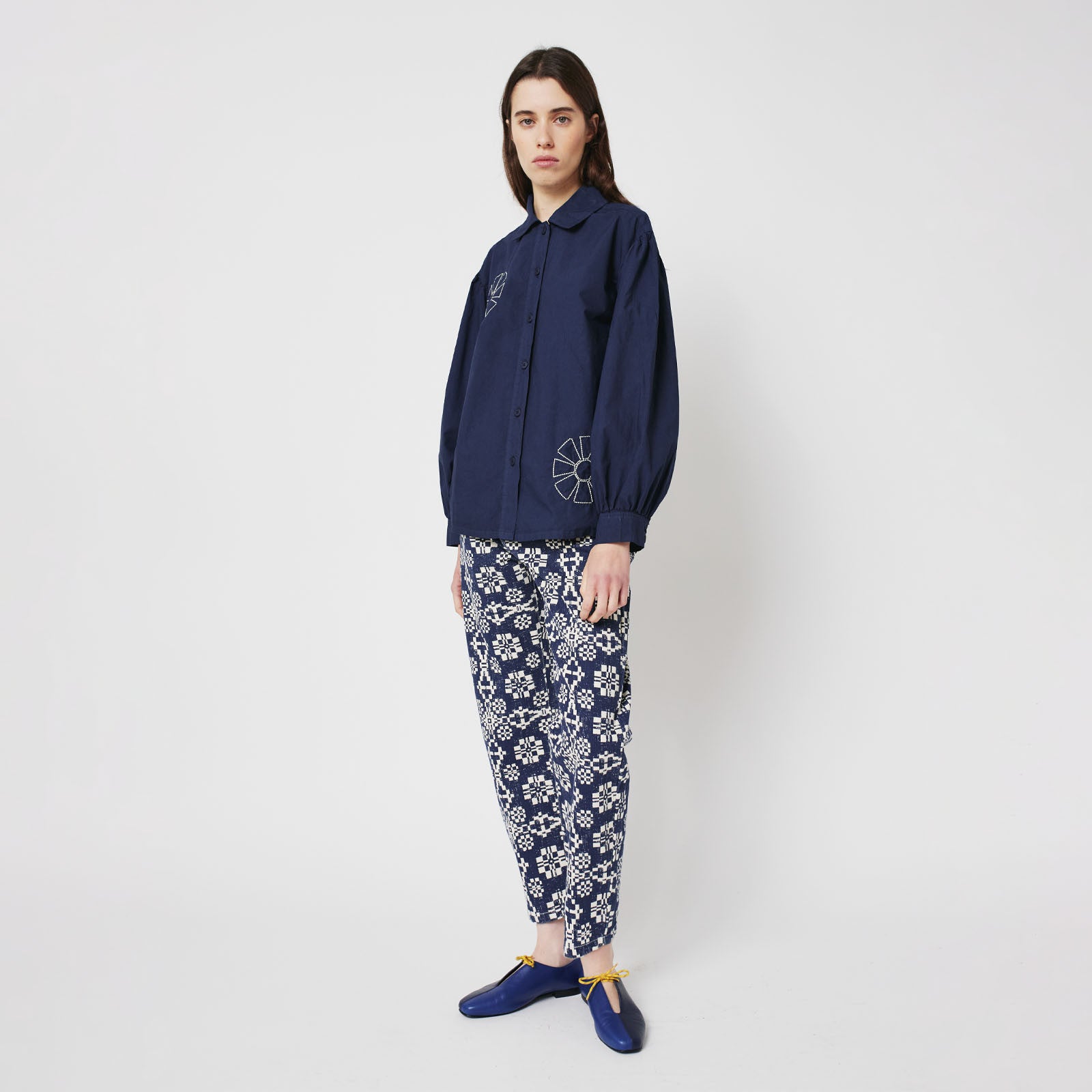 Adult Jeans Kaleidoscope Pattern Midnight Blue