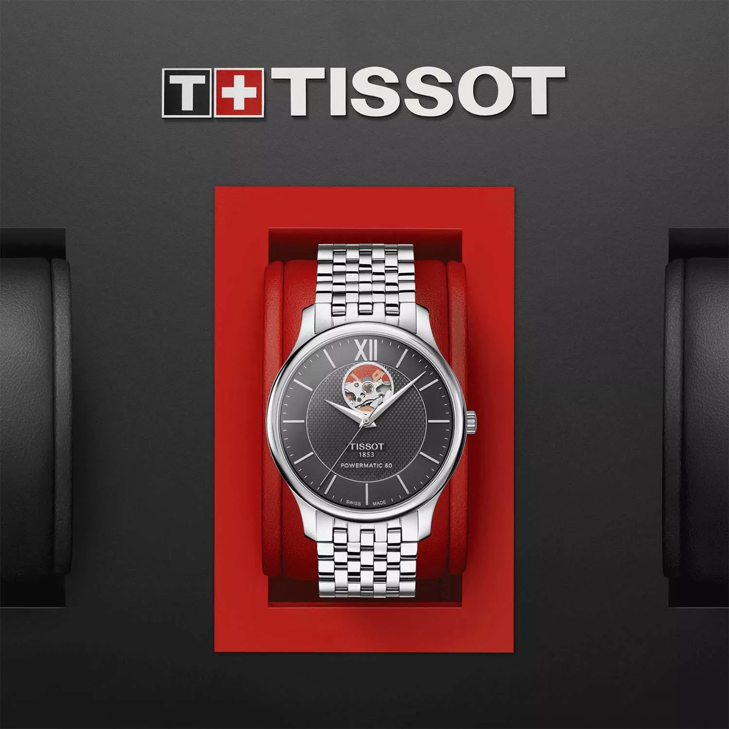 Tissot Tradition Powermatch 80 Open Heart T0639071105800