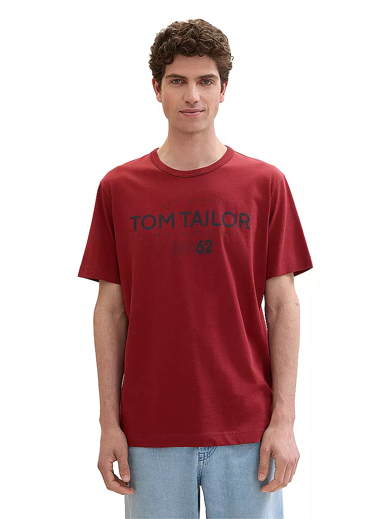 TOM TAILOR T-Shirt  dunkelrot