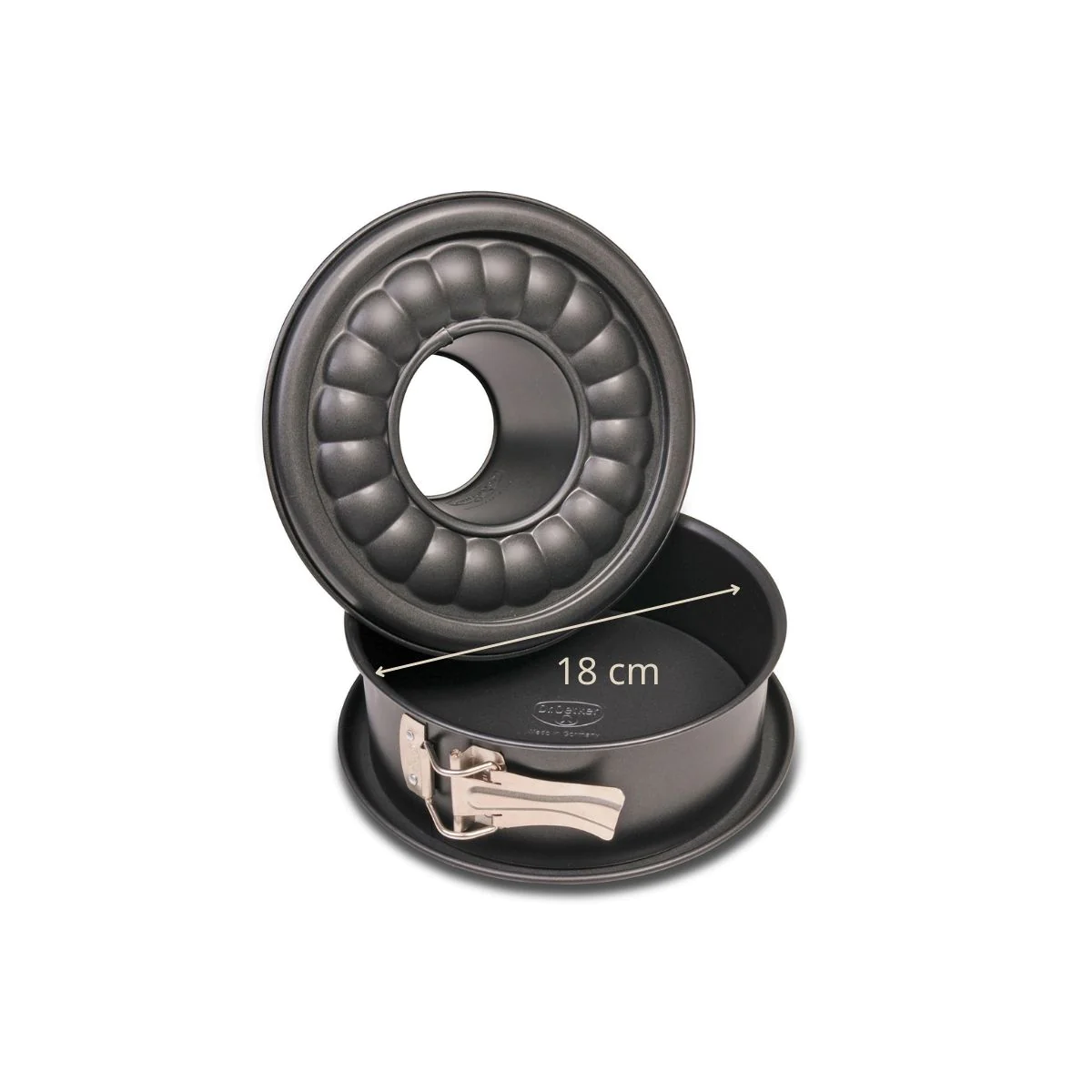 Moule à manqué et à savarin à charnière acier 18 cm Dr, Oetker Traditi