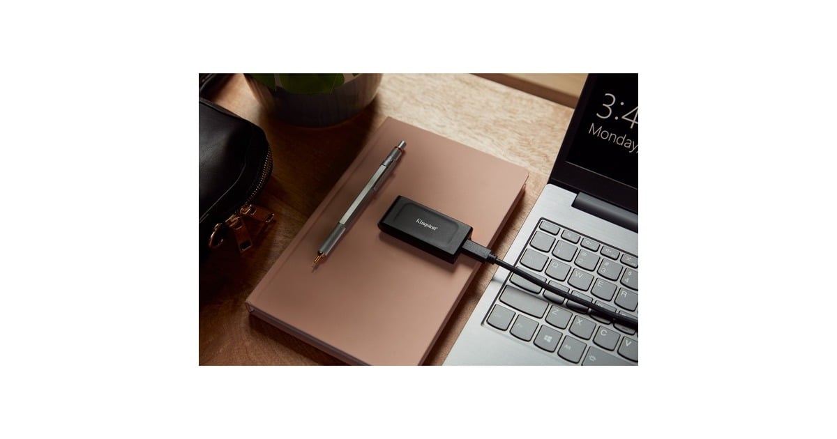 KingstonXS1000 Portable 1 TB externe SSD  (Zwart, SXS1000/1000G, USB-A 3.2 (10 Gbit/s))