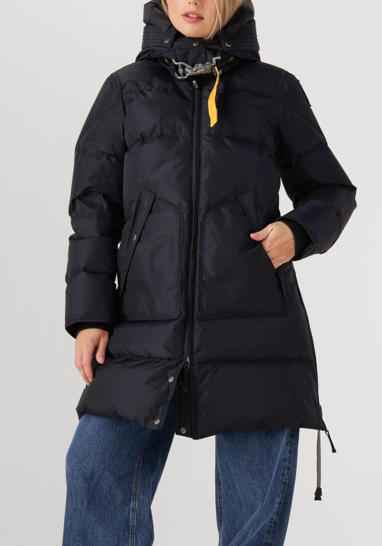 donkerblauwe parajumpers gewatteerde jas long bear woman