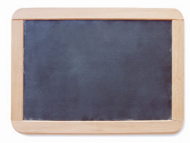 Schiefertafel mit Holzrahmen