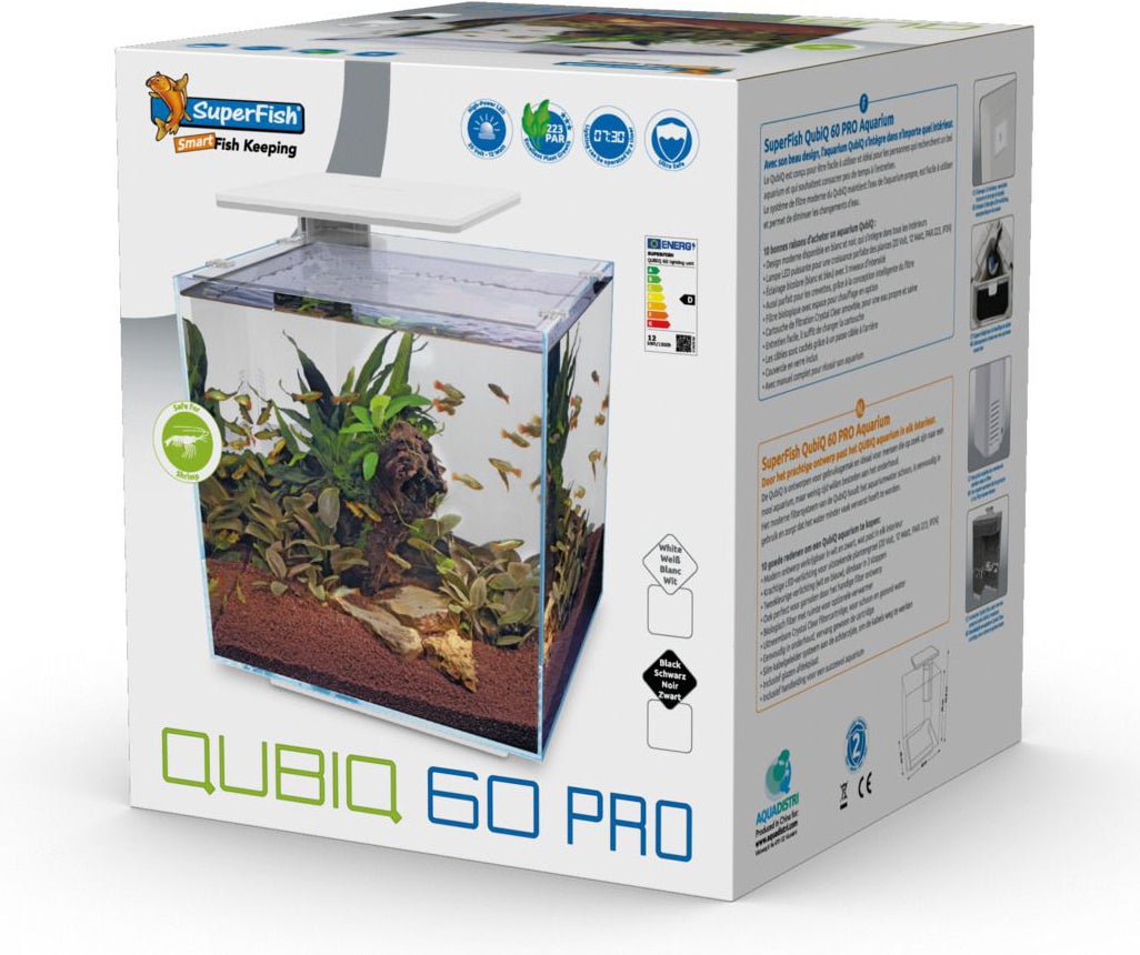SuperFish aquarium QubiQ 60 Pro wit 60 L