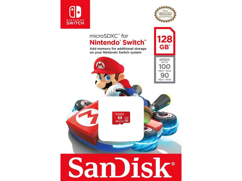 SanDisk microSDXC-Karte Nintendo Switch U3 128 GB Speicher für Ihre schönsten Nintendo-Abenteuer