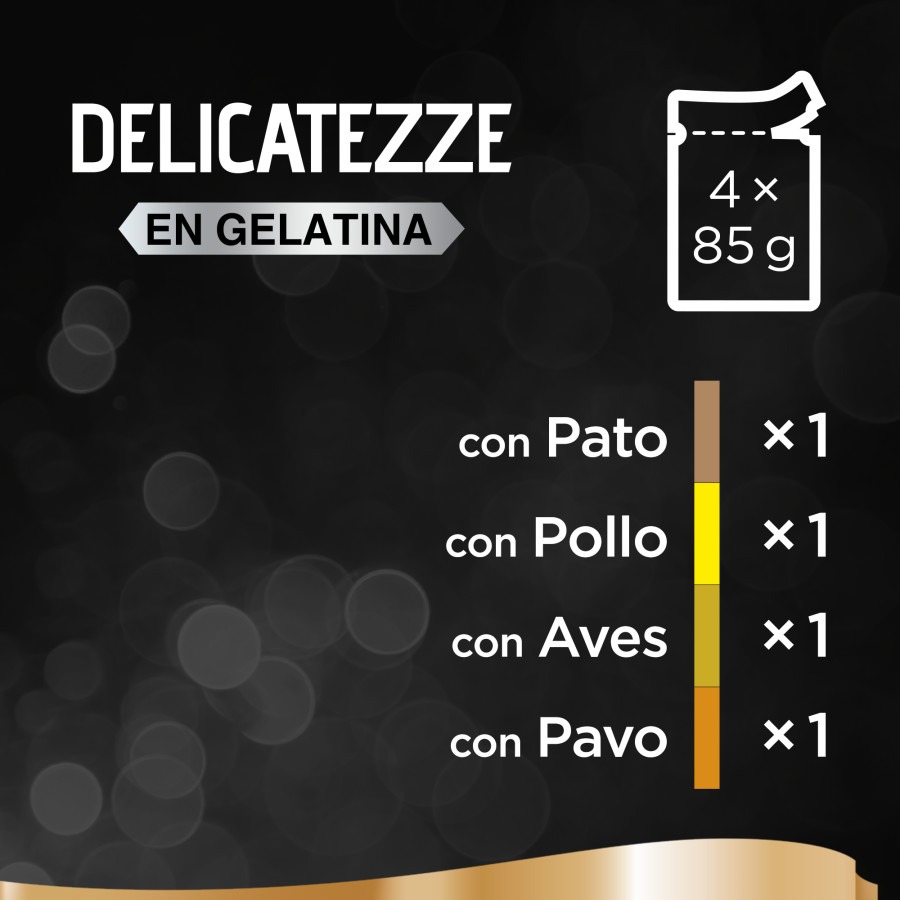 Gelatina Sheba Delicatezze para Pássaros em Sachês para Gatos - Pacote com Vários