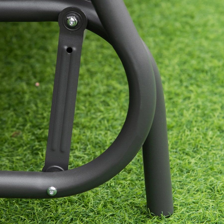 Outsunny Schaukelbank mit 2-in-1-Design dunkelgrau