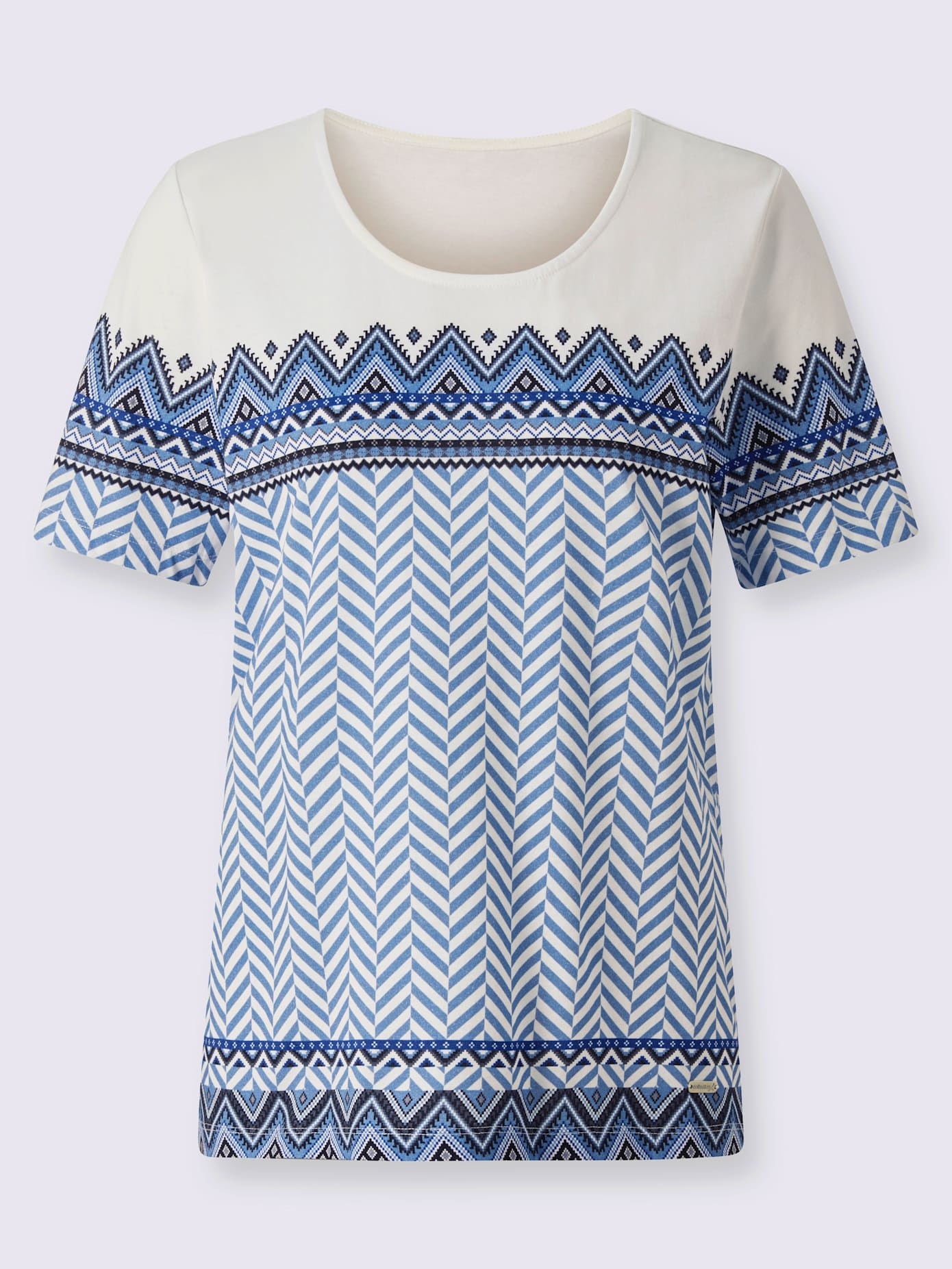 T-shirt à manches courtes 50% coton et 50% modal