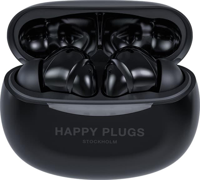 Happy Plugs Joy Pro helt trådløse in-ear høretelefoner (sort)