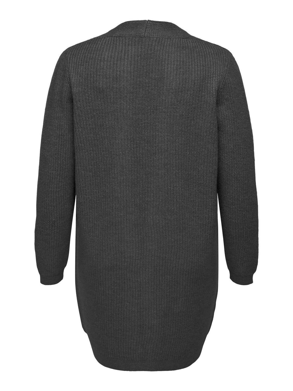 CARJADE Strickjacke Dark Grey Melange