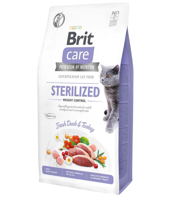 Brit Care Trockenfutter für Katzen Sterilized