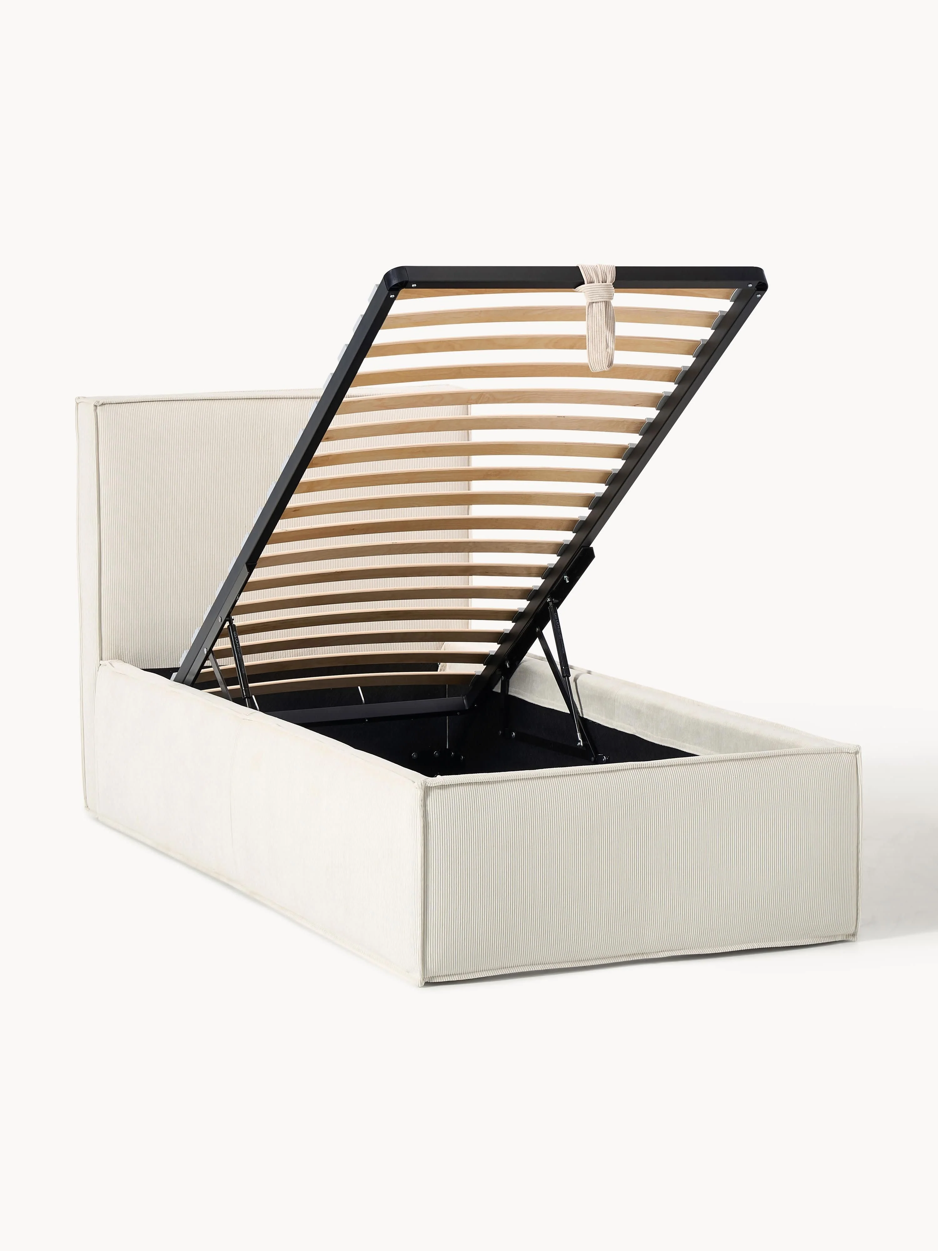 Corduroy eenpersoonsbed Dream met opbergruimte