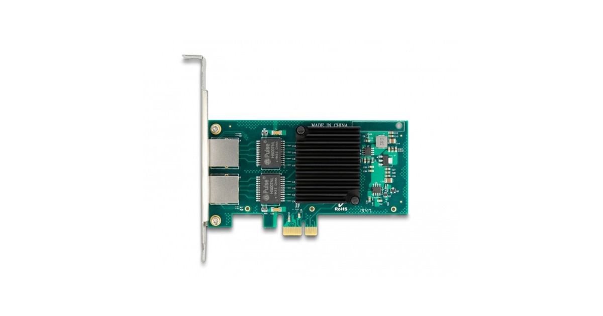 DeLOCKPCI Express x1 Card 2 x RJ45 Gigabit LAN i350 netwerkadapter