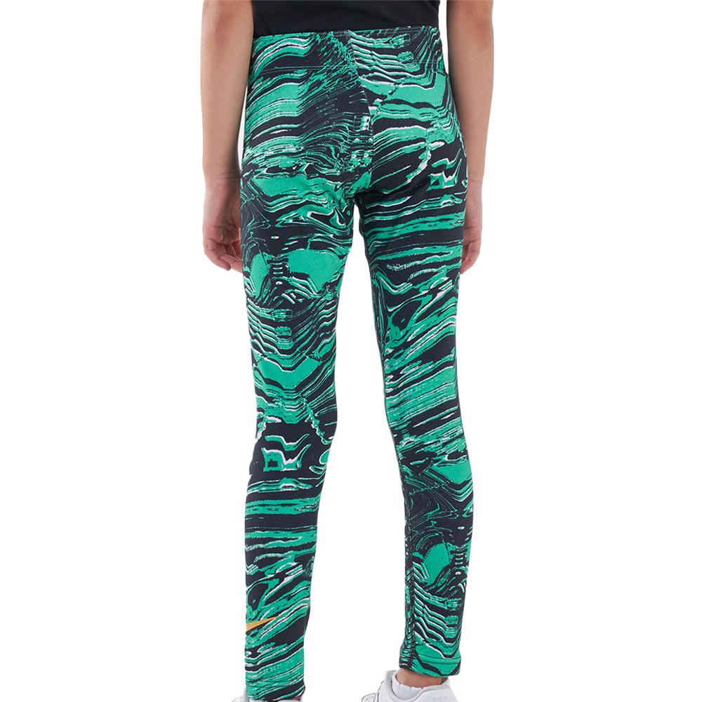 Nike Legging Noir/Vert Fille Nike Aop