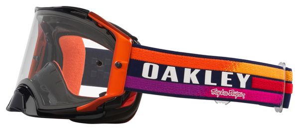 Masque Oakley Airbrake MX x Troy Lee Designs Navy Sunrise / Clear / Ref : OO7046-G5