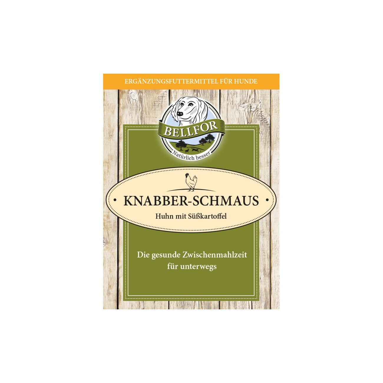 Bellfor Hundekekse Knabber-Schmaus mit frischem Hühnerfleisch - 100g