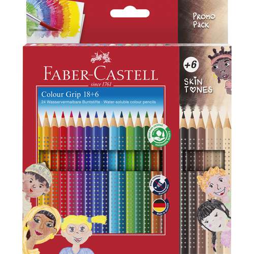 FABER-CASTELL Colour Grip Skin Tones 18 6, Set