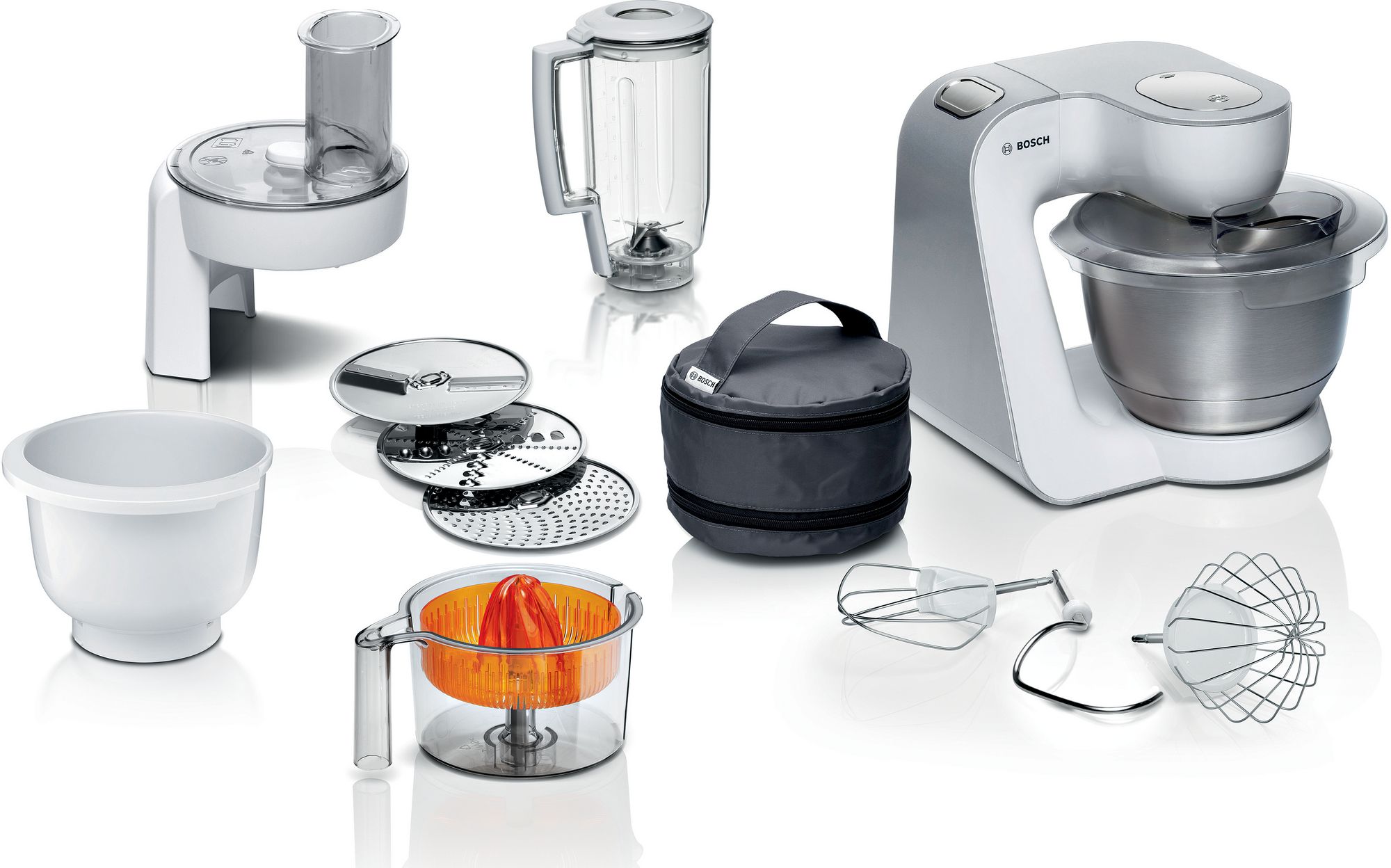PRODUTO RECONDICIONADO # Robô de Cozinha Série 4 MUM 5 1000W Branco, Prata MUM58243--B