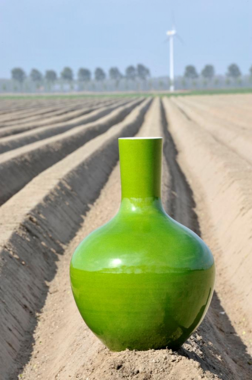 POLSPOTTEN Ball Body vaas rood