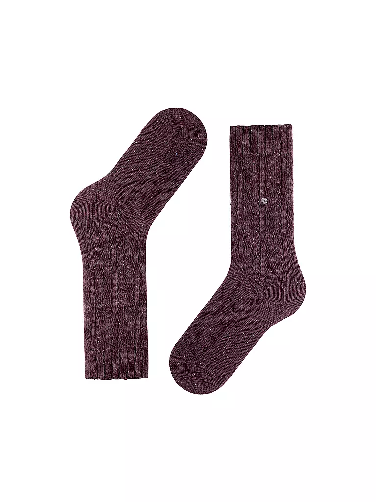 BURLINGTON Damen Socken TWEED TALES 36-41carbon merlot dunkelrot