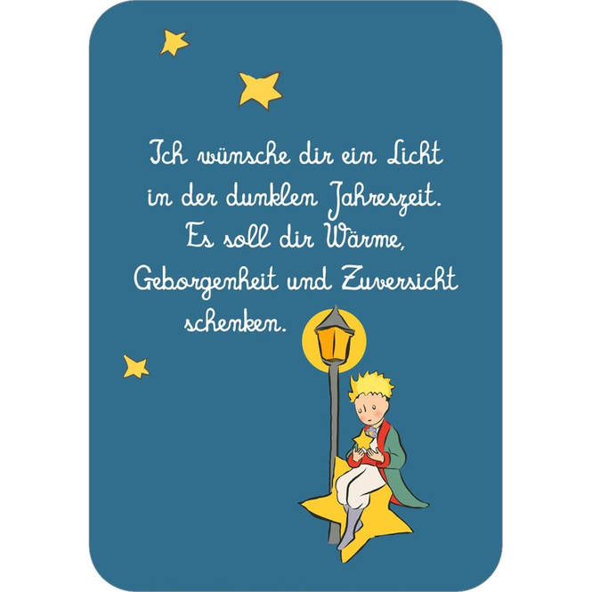 Der kleine Prinz - Man sieht nur mit dem Herzen gut - Weihnachtswünsche für dich - Kartenbox