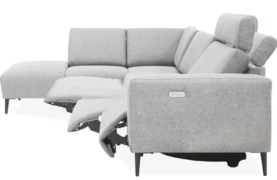 Remus venstrevendt sofa med pufafslutning