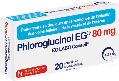 Eurogenerics Phloroglucinol 80mg EG 20 Comprimés Orodispersibles