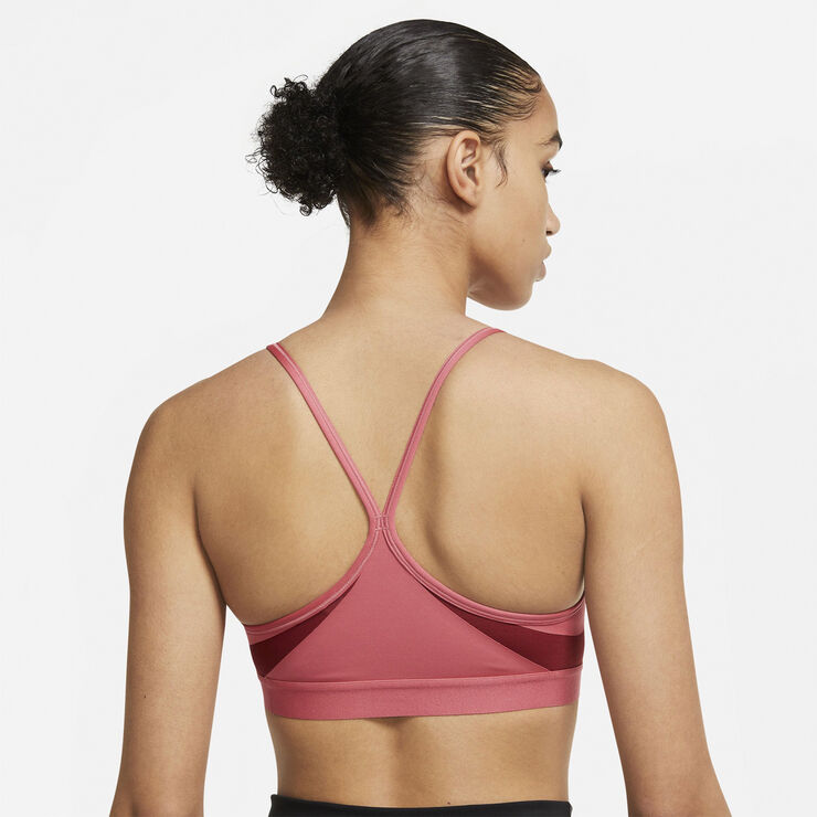 Nike Indy V-neck light support sports bh Pink