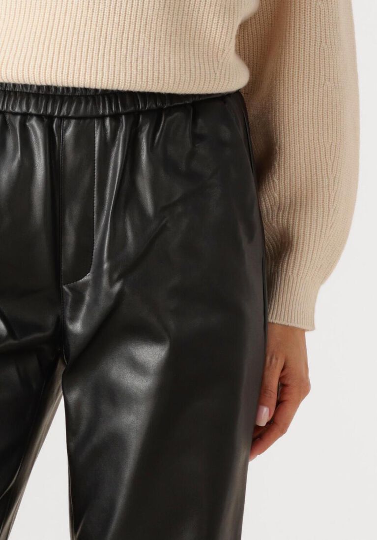 zwarte dante6 chino london faux leather chino
