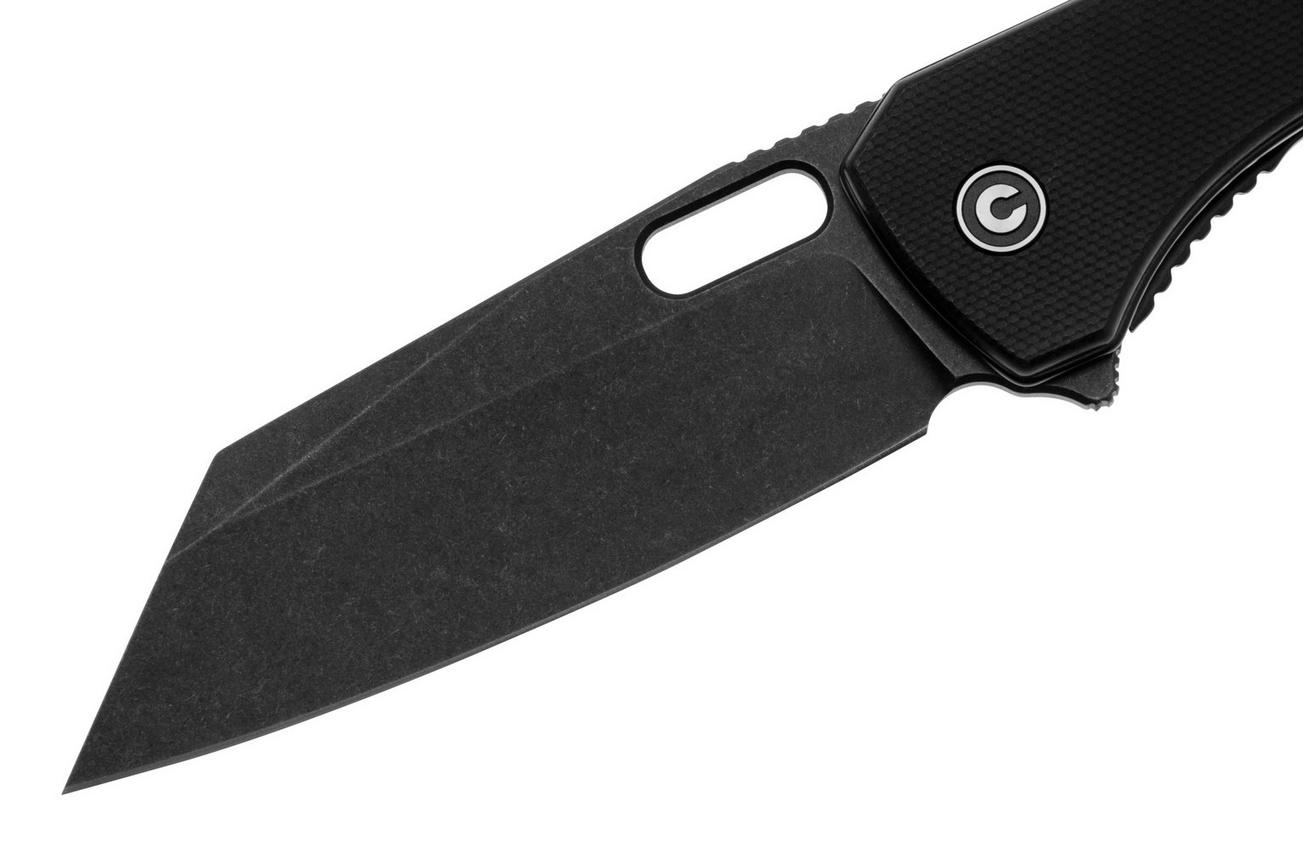 Civivi Nugz C23060-1 Black Stonewashed 14C28N, Black G10 zakmes, Matthew Wehrwein design