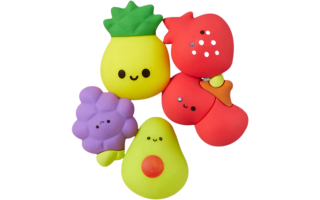 Crocs Jibbitz Squish Fruits Schuhanstecker 5er Pack