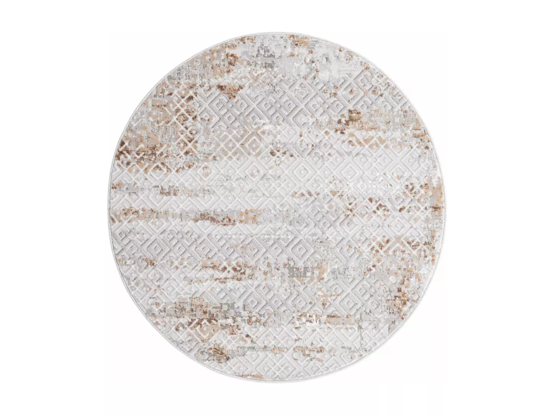 Tapis 240x240 beige Davos Fusion