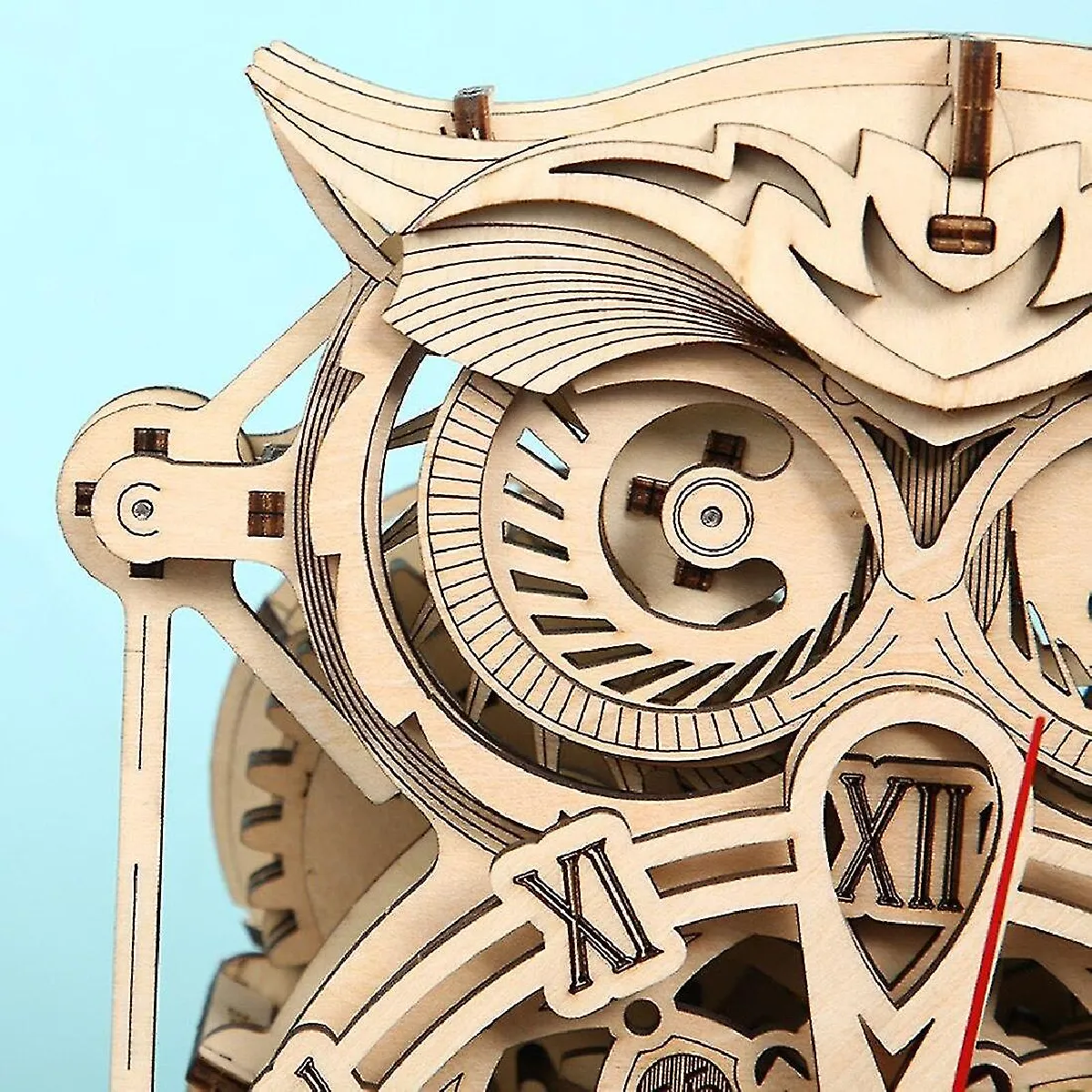 Universal Chouette Horloge 3D Bois