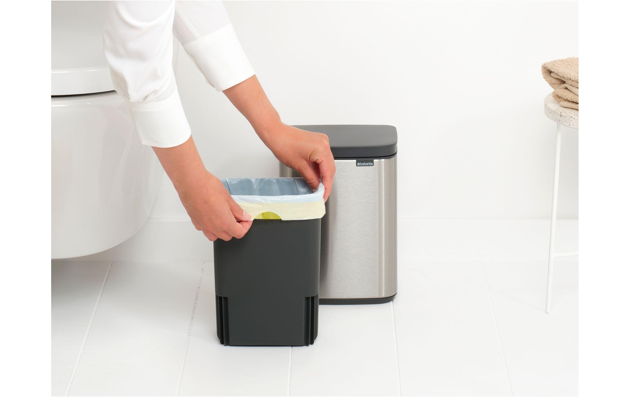 Kosmetikeimer Bo Waste Bin 4 l, Silber mattMülleimer