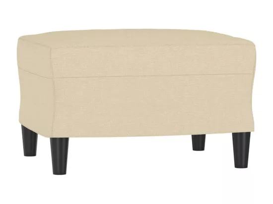 Repose-pied Crème 60x50x41 cm Tissu