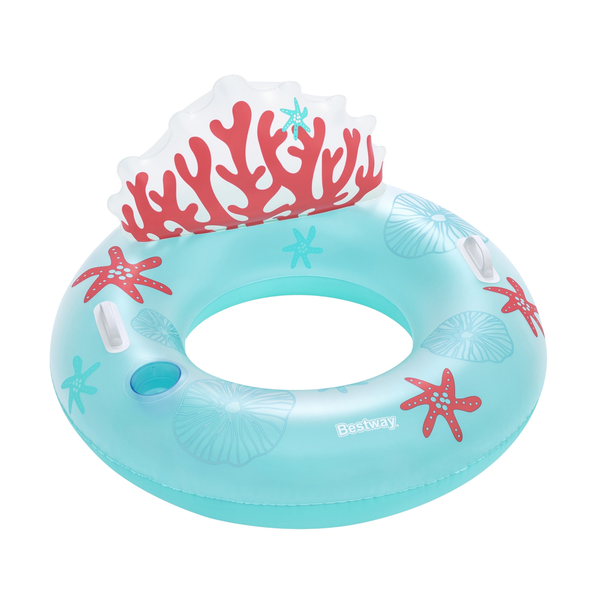 Schwimmring mit Rückenlehne Coral Bliss 97 cm