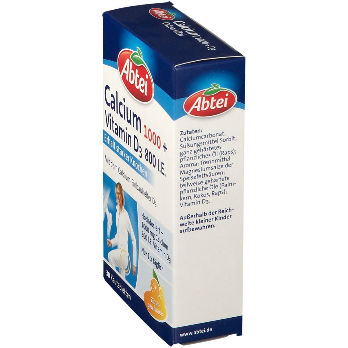 Abtei Calcium 1000 + D3 Osteo Vital Kautabletten